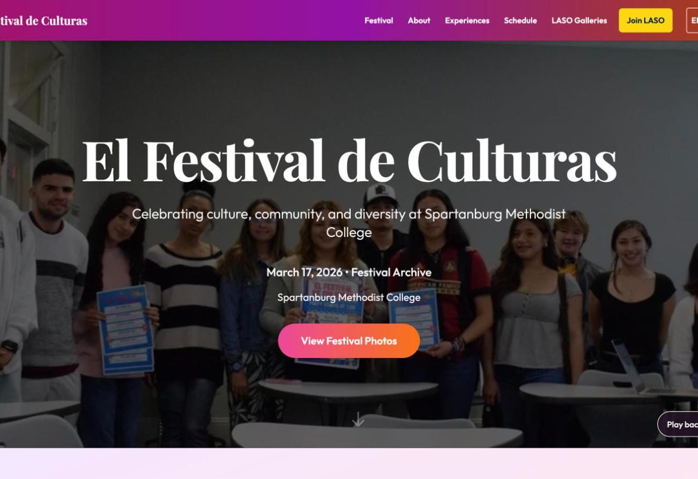 El Festival de Culturas event website