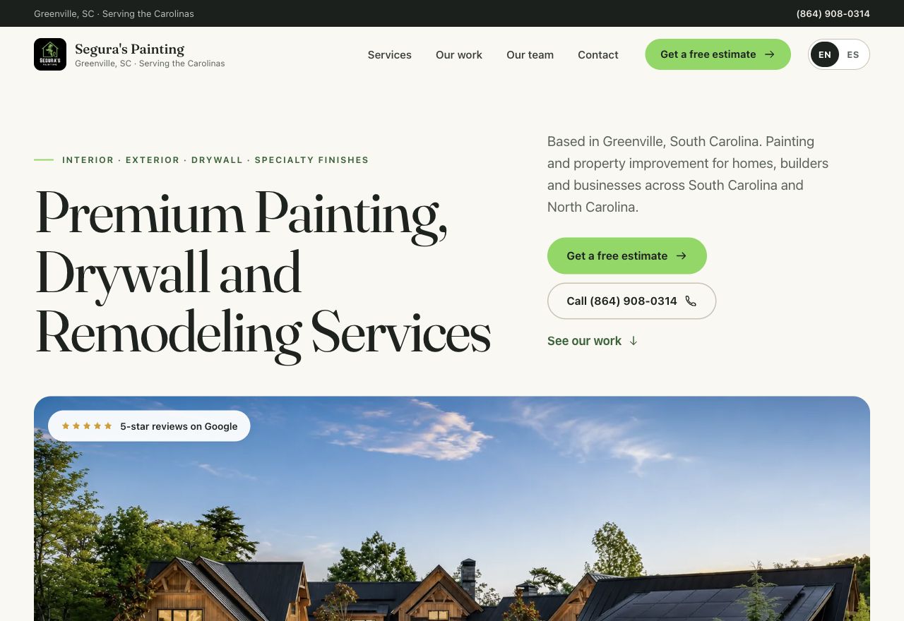 Homepage of Segura's Painting